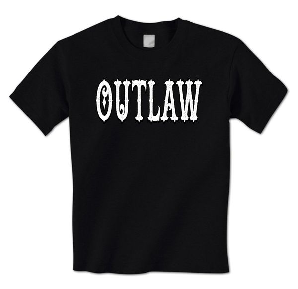 

outlaw - distressed old west lettering convict criminal funny mens t-shirt normal short sleeve t shirts tee sport hooded sweatshirt hoodie