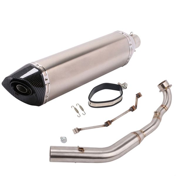 

slip for kymco xciting 400 motorcycle modified system front link pipe exhaust tip muffler tail pipe with db killer
