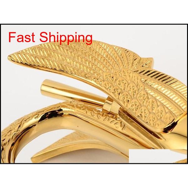 

wholesale- gold finish swan shape brass basin sink faucet bathroom single hole centerset qyluqc yh_pack