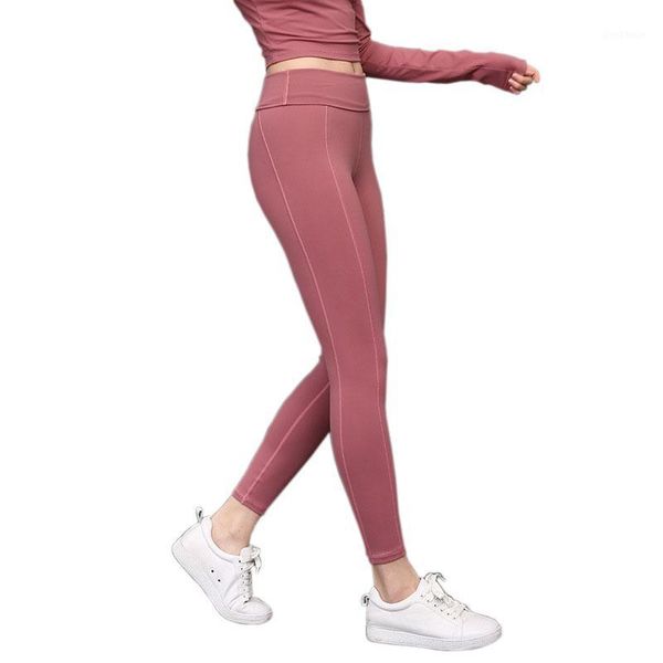 

women naked feeling women yoga leggings 9 colors kiss skin jogging running leggings seamless yoga sport pants elastic waist1, White;red