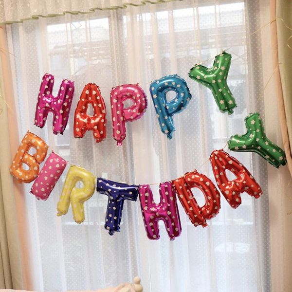 

happy birthday balloons 16 inch letters foil balloons birthday party decoration kids alphabet air balloons baby shower supplies jllzvh