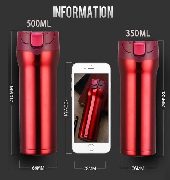 

quality double wall stainless steel vacuum flasks 350ml 500ml car thermo cup coffee tea travel mug thermol bottle thermocup wmtmac