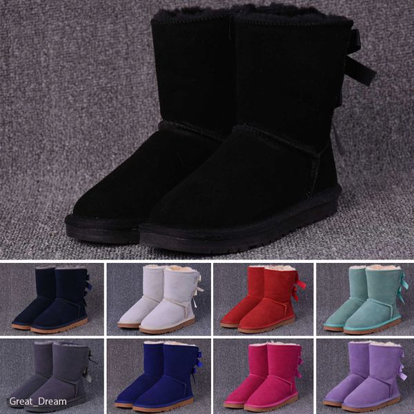 

women snow boots fashion winter boot classic mini ankle short ladies girls womens booties black chestnut navy blue shoes size 36-41