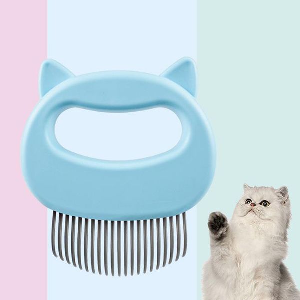 

pet cat hair massage shedding brush, dogs and cats grooming dematting comb, effective deshedding grooming hair remover