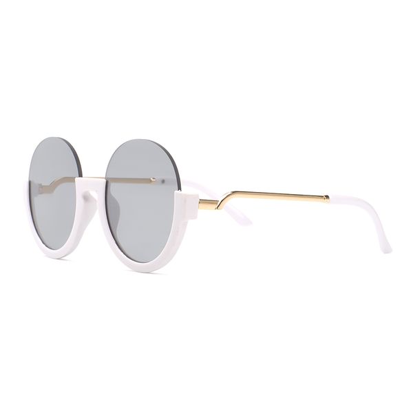 

sunglasses bingking brand round retro semi-rimless kids designer vintage acrylic material lenses 2029 uv400 protection eyewear