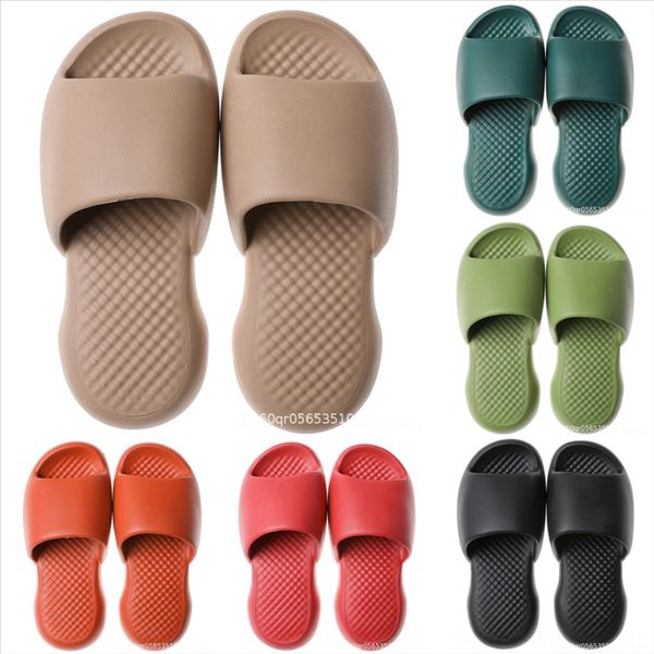 

vj2u women brand slipper pvc one slipper sandals chain flat bottombeach jelly flat soft winter non slip women word sandals female, Black