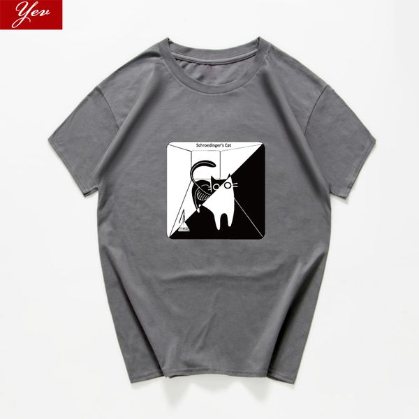 

sport schrodingers cat physiques t shirt men humor tee shirt homme graphic loose streetwear hip hop novelty sarcastic cool tshirt men