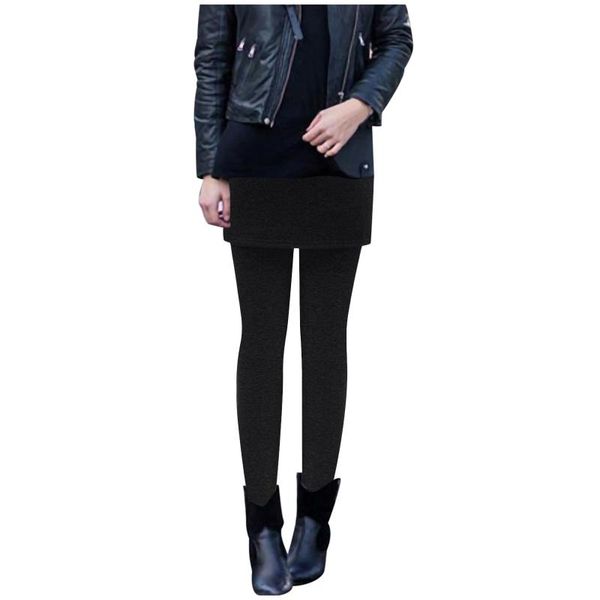 

2021 winter women fake two-piece pant thick lambskin cashmere warm female casual pants loose harlan pants long trousers plus, White;red