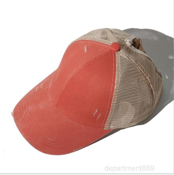 

a-baseball cap leopard printing solid ball cup washable mesh suncreen outdoor caps messy buns trucker ponycaps hat owc3598