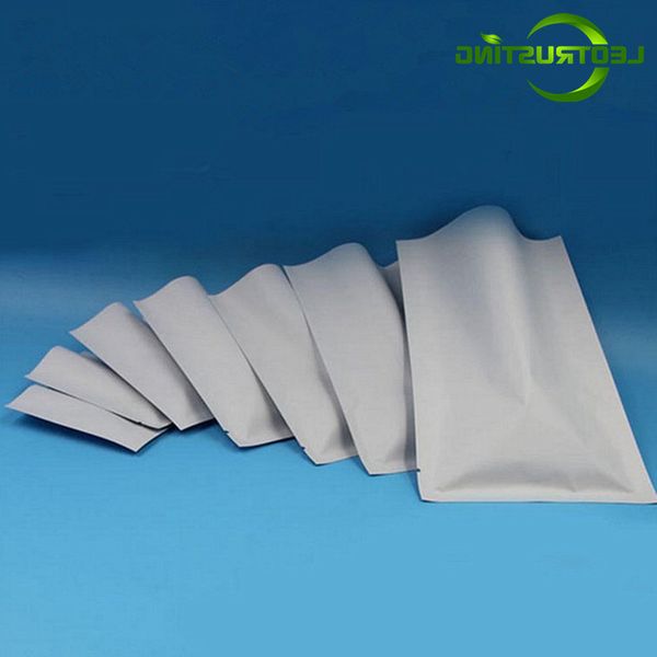 

matt leotrusting 200pcs white small open aluminum mask medicine powder herbal packaging bag heat seal foil bags