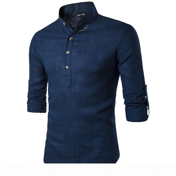 

solid casual linen men shirts mens long sleeve dress shirts cotton shirt men shirt plus size slim fit homme, White;black