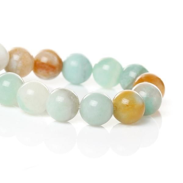 

2020 real chokers necklaces women pearl collares necklaces & pendants new jewelry 10mm mix amazonite diy bracelet necklace for, Golden;silver