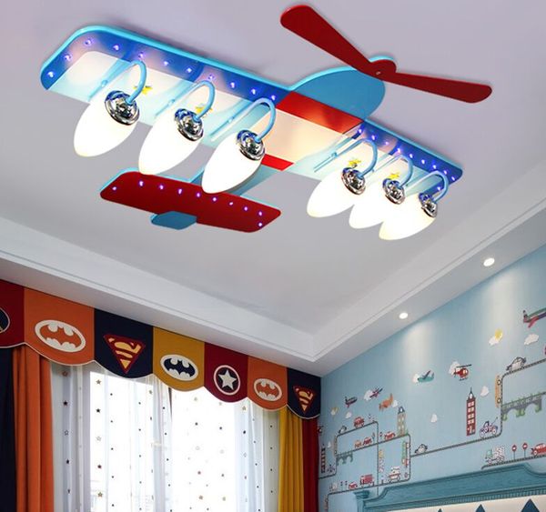 Lampade a sospensione giocattolo per bambini Camera dei bambini per assorbire lampade a cupola e lanterne lampade a LED per aerei da camera da letto per bambini dei cartoni animati