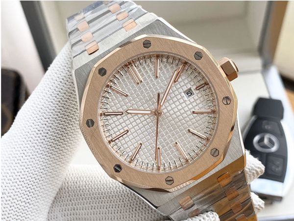 

men's watch series automatic gold date display gold watches, Slivery;brown