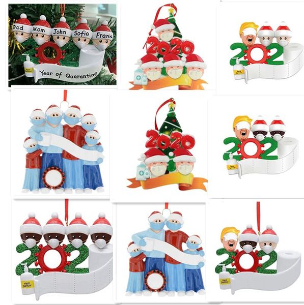 

christmas ornament diy greetings 2020 quarantine christmas party pandemic social distancing christmas tree pendant hanging toys e101201, Silver
