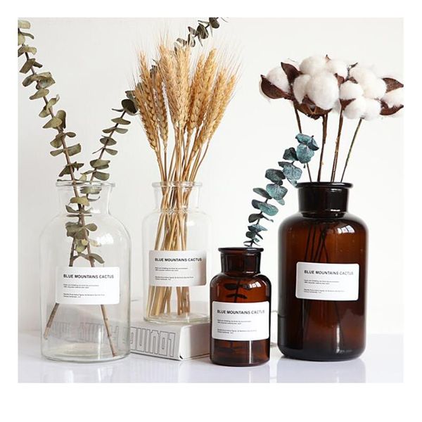 

стеклянная ваза цветочный горшок цветочная корзина цветочная ваза украшения главная северное украшение высушенные гидропонные маленькие блоу