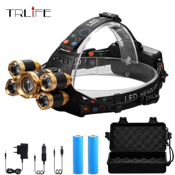 

chargerfree фара глава масштабируемые 4mode лампа аккумуляторная фара 218650 box 5t6 led usb batteryac dc jllbev nana_home