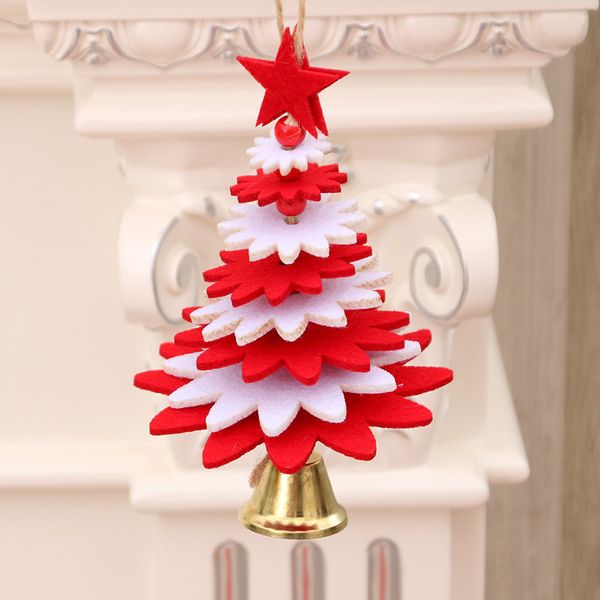 

xmas новых украшения поворот рождественская елка висячей 3d снежинка подвеска ткань колокольчик украшение для домашнего офиса подарка