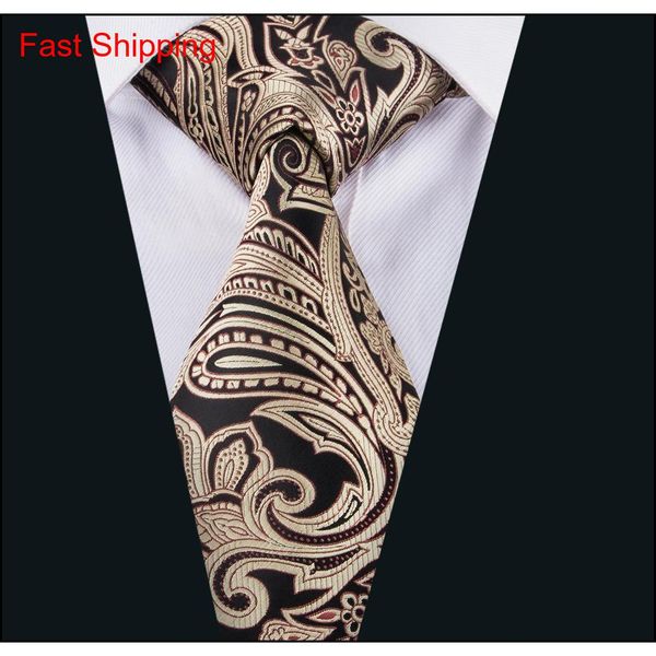 

silk ties brown floral necktie handkerchief cufflinks gift set for men formal casua qylrtb bde_home, Black;blue