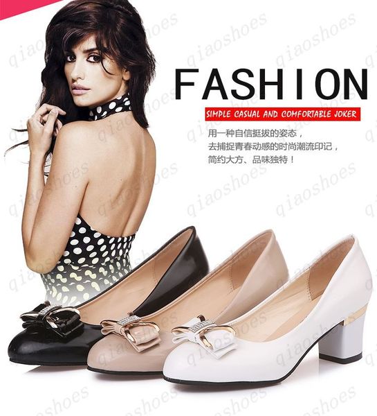 

weiqiaona 35-40 woman shoes genuine leather inside low heels women pumps stiletto women's work shoe pointed toe wedding shoes, Black