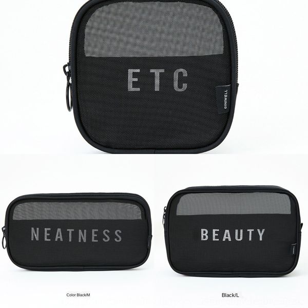 

zvjop mesh корейского дышащего путешествия макияж хранение bagcosmetic сетка косметика для хранения женщин bagtransparent мешка косметическо