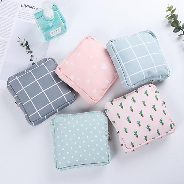 

1pc napkin towel storage bag headphone case sanitary pouch holder coin purse cosmetics women girls sanitary pad bags