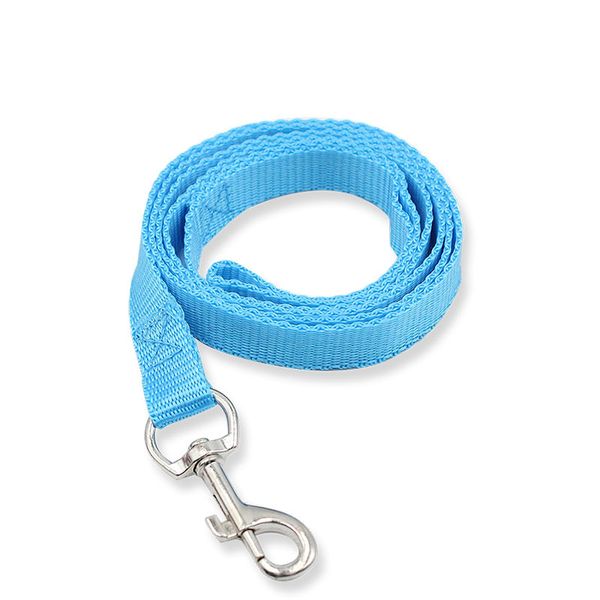 Simples Candy Color Dog Leash Hook Nylon Walk Dog Treinamento Lases Pet Dogs Supplies