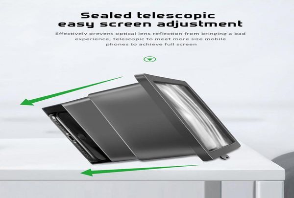 

универсальный мобильный телефон кронштейн экрана 3d hd увеличительное стекло складная видеоусилитель подходит для смартфонов и устройств mp4