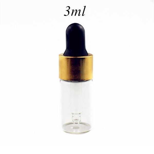 

10pcs/lot l 5ml clear glass eye dropper bottle essential oil display vials small serum perfume transparent sample tes qyltnv