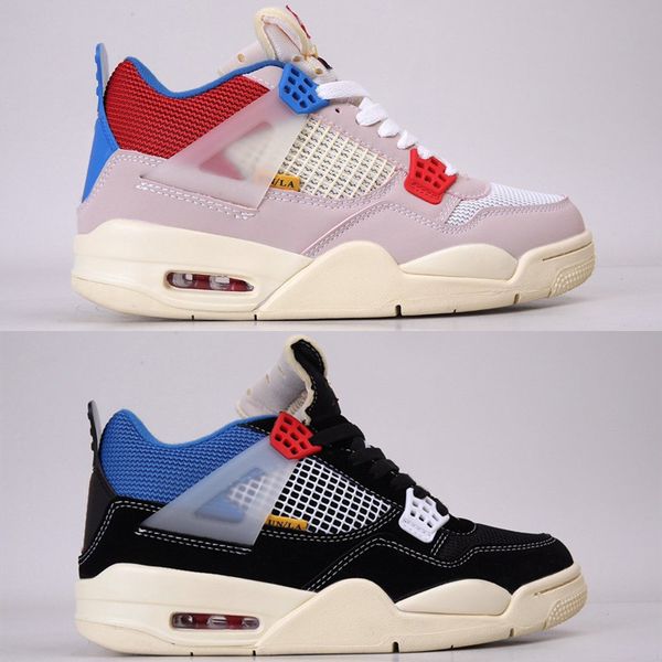 

union 4 off noir guava ice 2020 4s men woman black red high new sports shoes 36-47