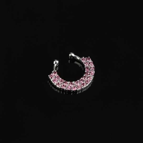 

nose ring fake septum clip on non-piercing hanger-ring w2190