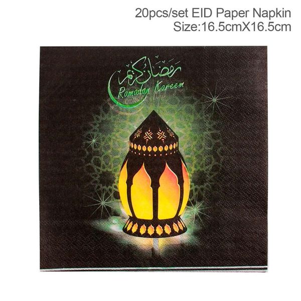 

fengreise 20 шт. eid paper patable salfkin одноразовая салфетка eid мубаракский фестиваль party party ramadan decor исламская мусульманская