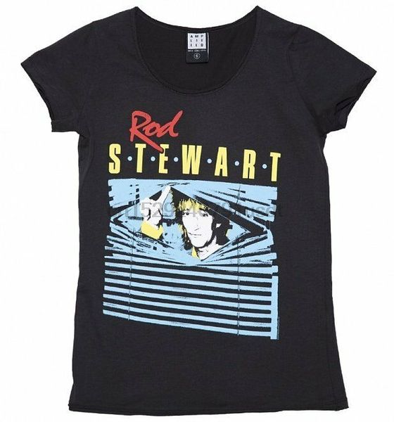 

official rod stewart - blinds - womens amplified charcoal t-shirt sport hooded sweatshirt hoodie