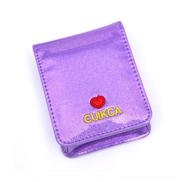 

mpmqa pu leather sequin zgquf laser mini cosmetic mouth red embroidery storage bag korean embroidery storage bag portable mirror women