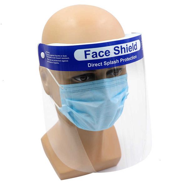 

transparent safety cover faceshield protective film full tool anti-fog face shield designer masks 300pcs rra3041