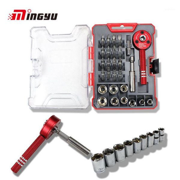 

28pcs ratchet wrench bit multi-functional mini screwdriver set 1/4" driver socket set screwdriver kit repair tool1