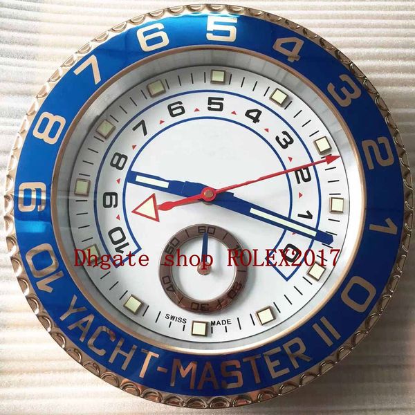 

8style wall clock 116680 116681 116688 34cm x 5cm 2kg stainless steel quartz chronograph blue luminescent home decoration clock, Slivery;black