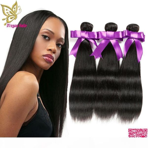 

30"-42" long malaysian virgin human hair bundles silky straight remy hair weaves unprocessed human hair extensions weft, Black
