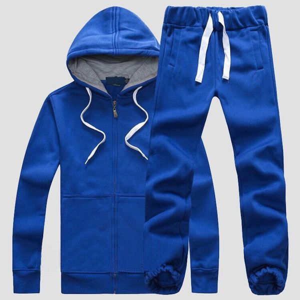 

the latest men's sport suits 2019 new men fashion thickened sweater mens casual hoodies brand fleece men's coat pant 100% cotton b, Gray