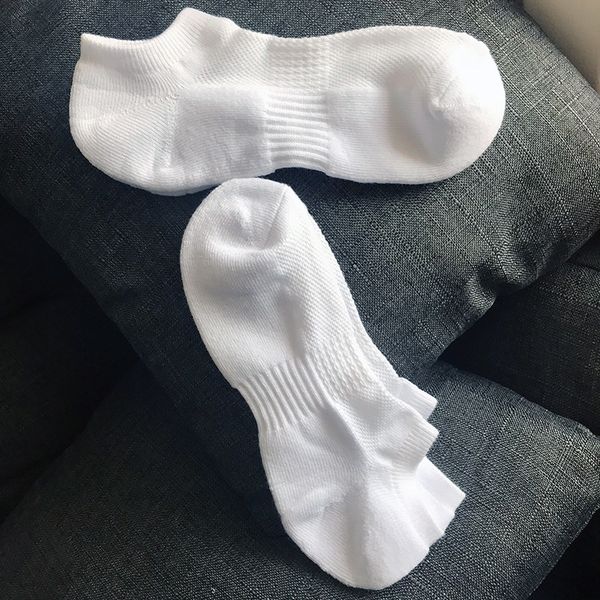 

sports mesh breathable men's cotton terry thickened short shallow boat sockssocks and socksmouth boat socks black and white solid color