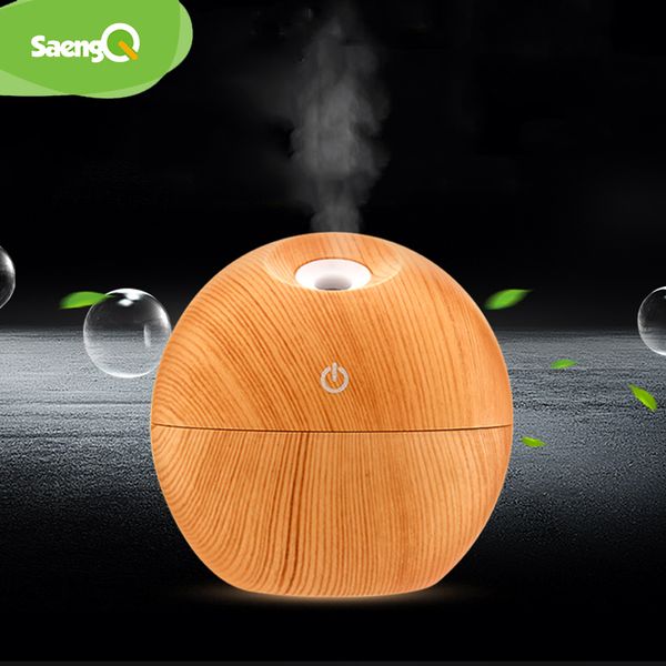 Mini-Ultraschall-Luftbefeuchter, USB-Aroma-Diffusor, Holzmaserung, LED-Nachtlicht, elektrischer Diffusor für ätherische Öle