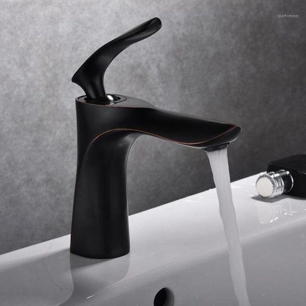 

bathroom sink faucets wash basin cold water faucet toilet black table single-hole1