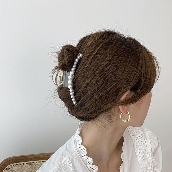 

newly elegant pearl hairpin fashionable simple pearl hair accessories for women girls