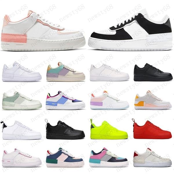 

2020 men women platform running shoes sneakers skateboard shoes low black white utility red flax cut mens trainer sports shoes