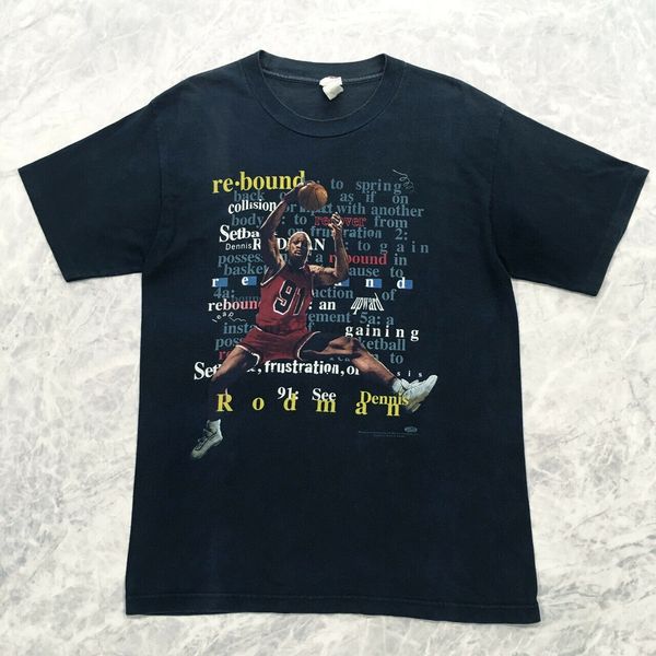 

vintage dennis rodman t-shirt mens size s to 3xl sport hooded sweatshirt hoodie