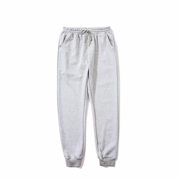 

men's fashionable sweatpants go out and wear new solid color cotton pants in autumn, Black