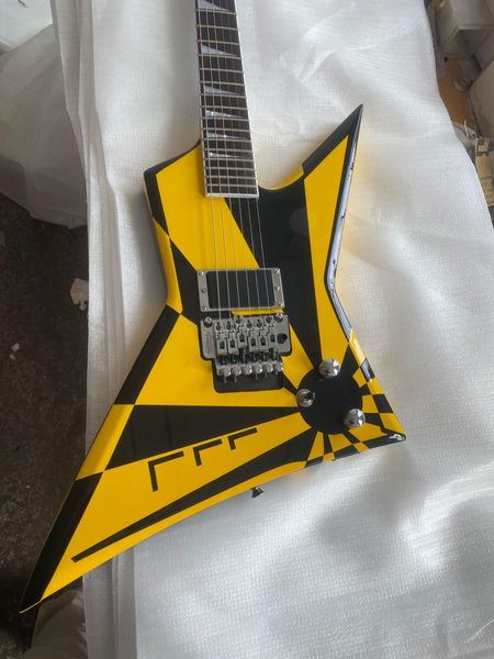 

custom shop yellow black explorer electric guitar china made signature guitars ing