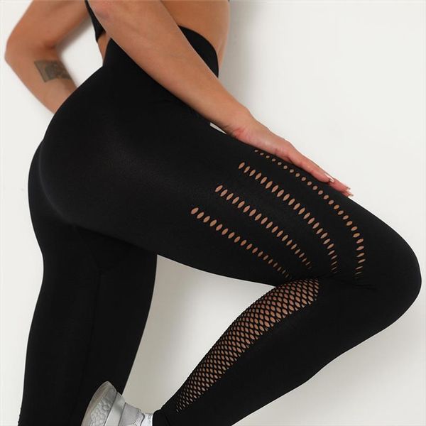 

new gym high waist seamless legging 2021 womens sport pants femme push up fitness elastic workout pants sports leggings women, Black