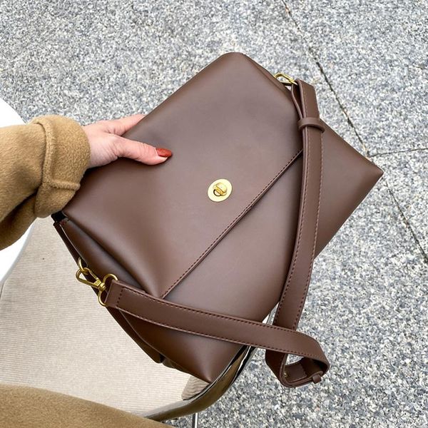 

vintage fashion female tote solid color 2021 new quality pu leather women designer handbag high capacity shoulder messenger bag