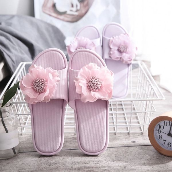 

women summer slipper ladies flip flops fashion flower breathable non slip shoes woman slides flats colorful casual female 2020 #ai0c, Black